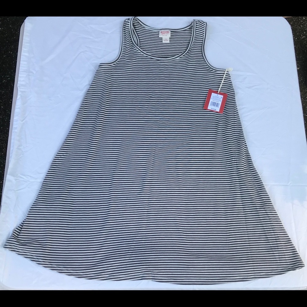NEW WITH TAGS Women’s Black and White Stripe Dress